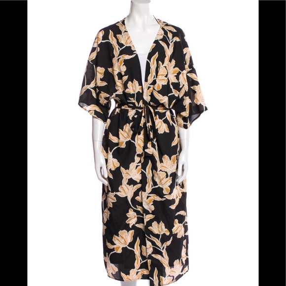 Maison Du Soir Print Robe - Picture 1 of 6